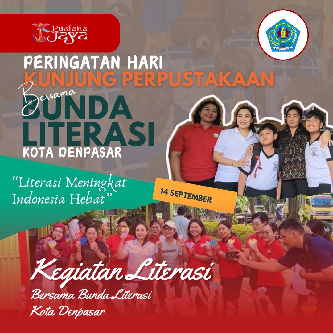 Peringatan Hari Kunjung Perpustakaan Tahun 2024, Bunda Literasi Kota Denpasar ajak Masyarakat Manfaatkan Kontainer Perpustakaan Taman Janggan